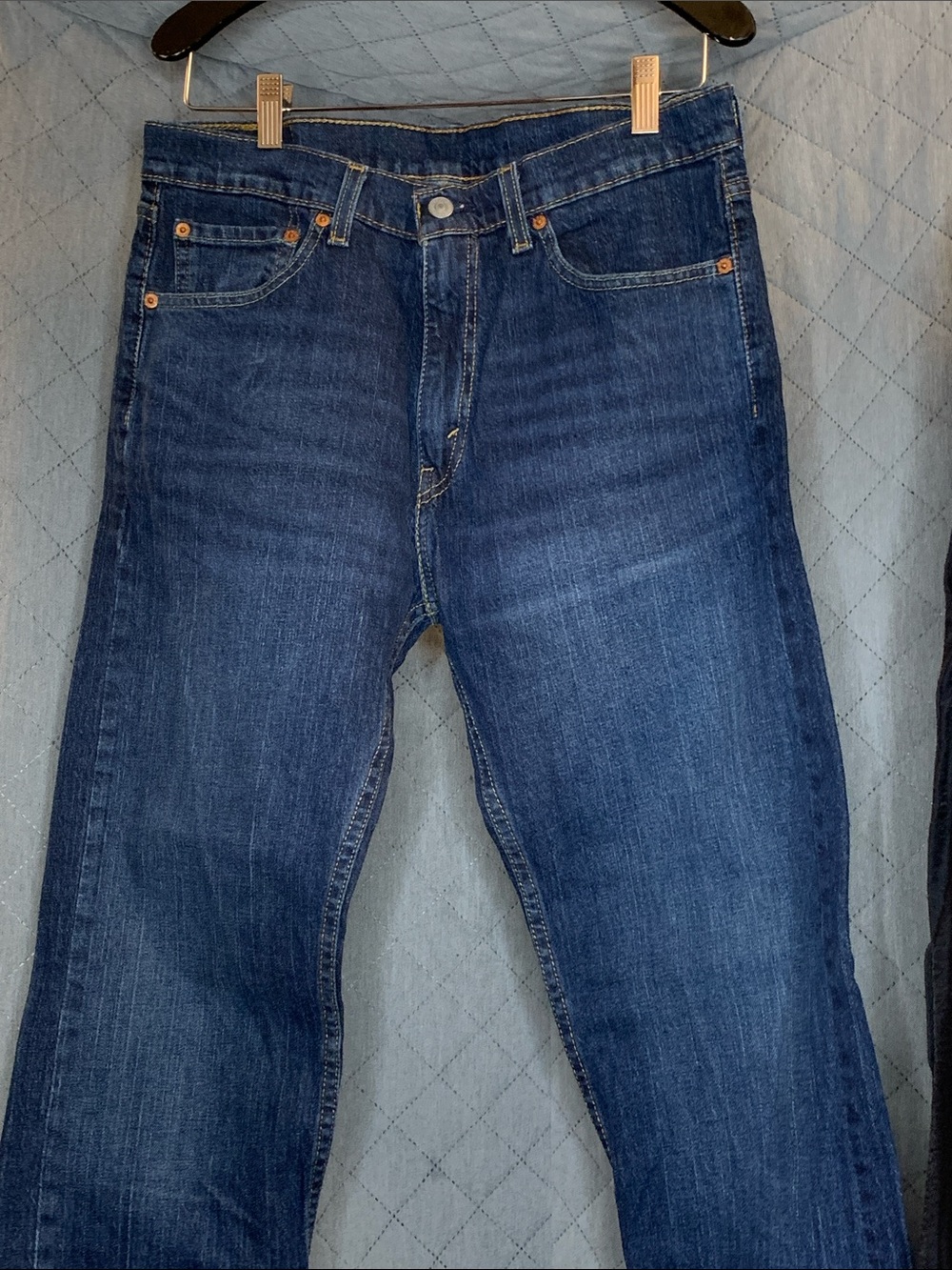 #232 Levi's Dark Blue Denim Straight Jeans